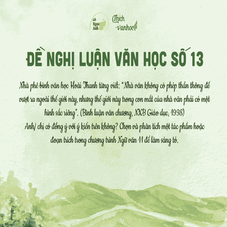 De 13 - NLVH: The gioi trong mat nha van co mot hinh sac rieng