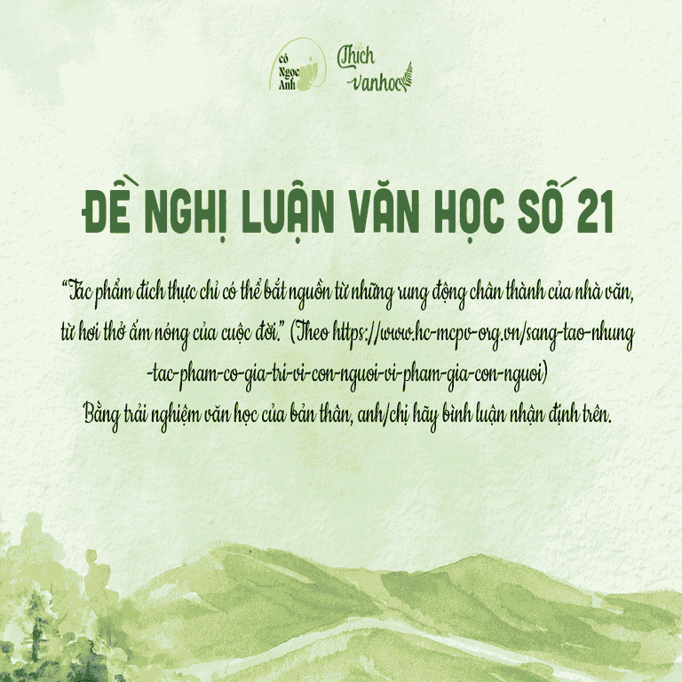 De 21 - NLVH: Tac pham bat nguon tu nhung rung dong chan thanh