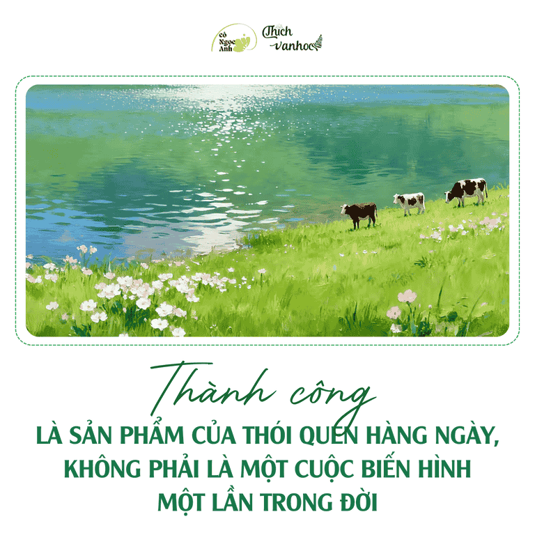Thanh cong la san pham cua thoi quen hang ngay