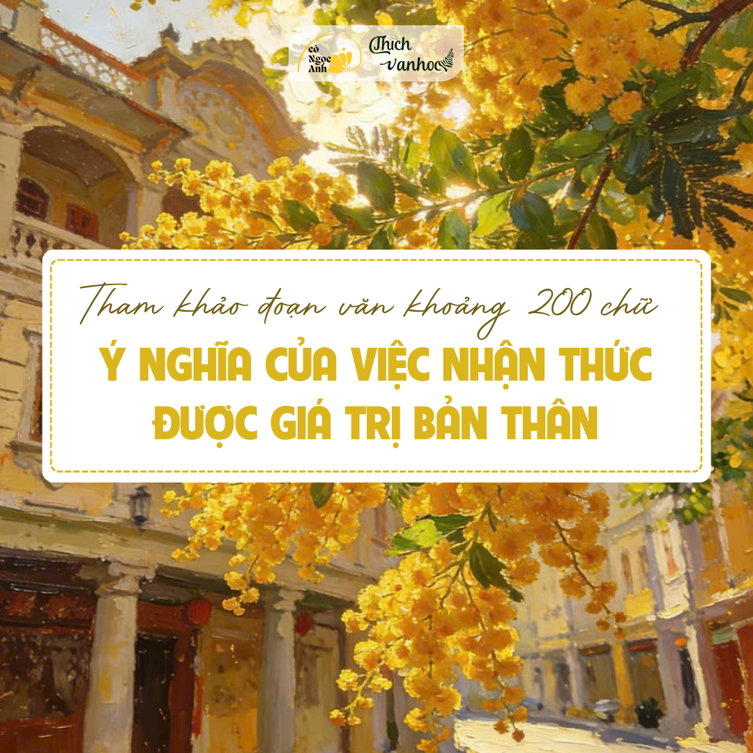 Ý nghĩa của việc nhận thức được giá trị bản thân